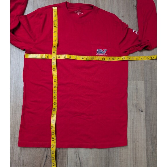 Vineyard Vines Youth Size 18 (XL) Christmas T-Shirt Whale Long Sleeve Pocket - Picture 8 of 8